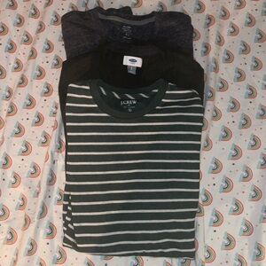 Lot of 3 crew neck tops J Crew Old Navy size small